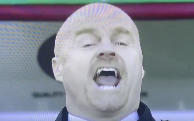 Burnley manager Sean Dyche gets his message across