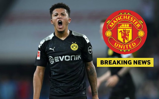 jadon sancho man united breaking news