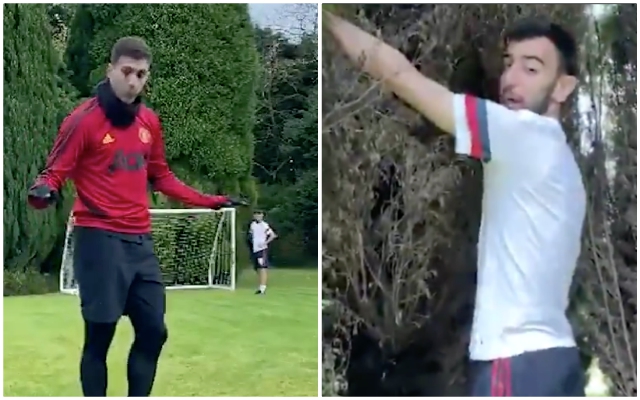 Diogo Dalot Bruno Fernandes Man Utd