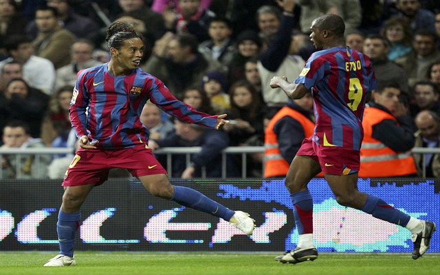 Ronaldinho and Eto'o