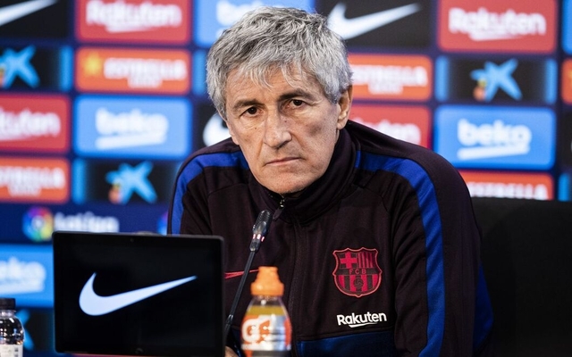 Setien Barcelona press conference