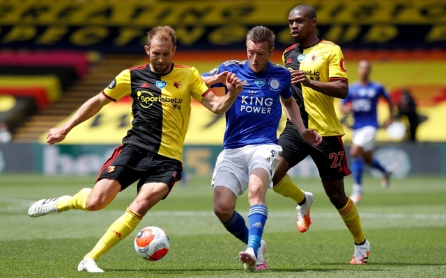 Craig Dawson and Jamie Vardy