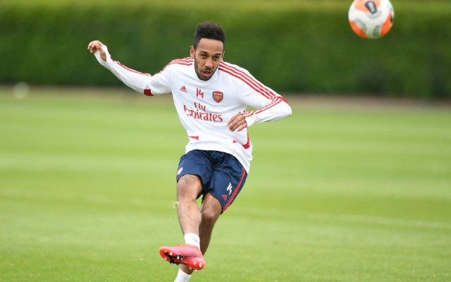 aubameyang training shot