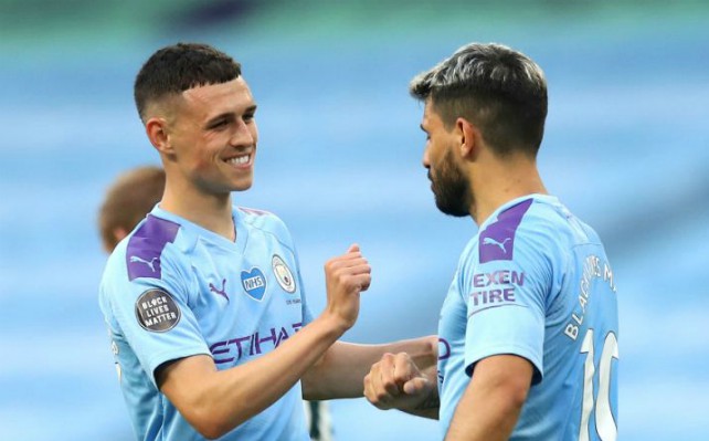 man city foden and aguero