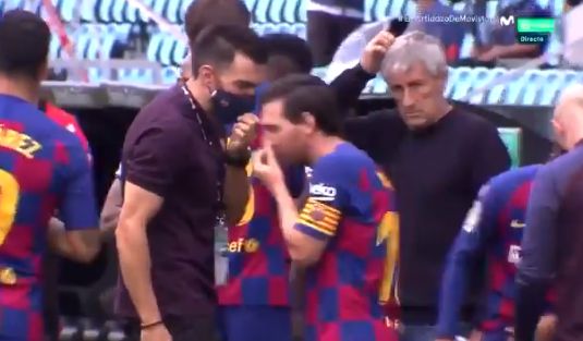 messi blanks setien