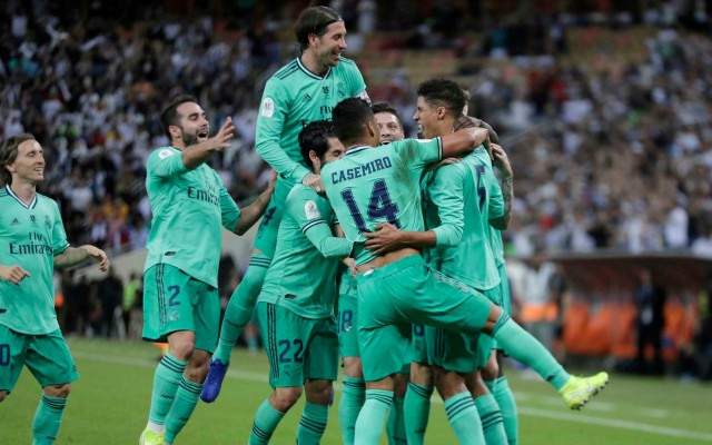 real madrid team celebrations