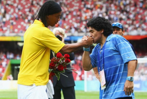 ronaldinho maradona