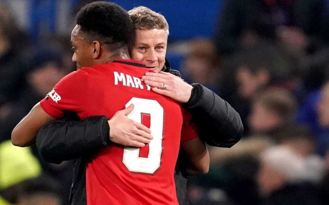 Solskjaer hugs Martial