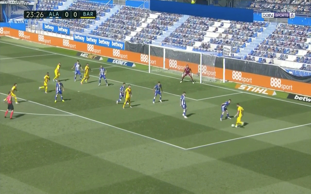 Video - Fati scores for Barcelona vs Alaves