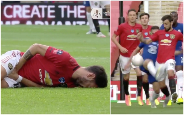Video - Fernandes injured by Azpilicueta