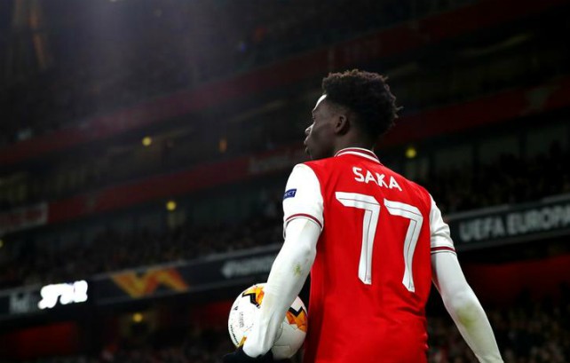 arsenal fc bukayo saka emirates