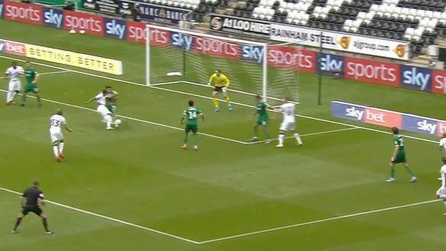 brewster swansea goal video