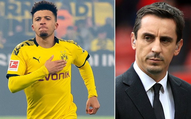 jadon sancho gary neville