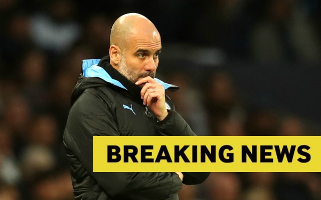 pep guardiola breaking