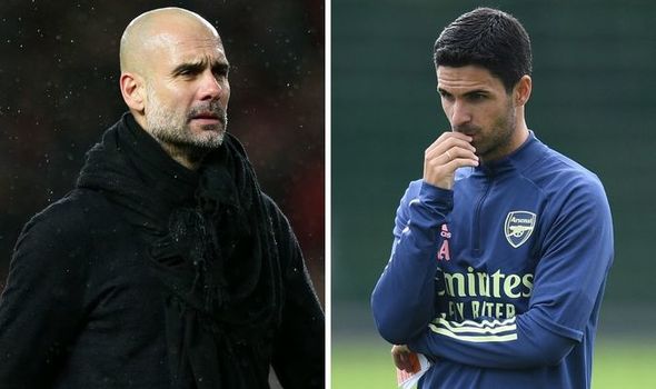 pep guardiola vs mikel arteta