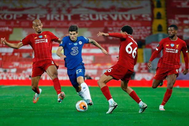 pulisic fabinho liverpool chelsea
