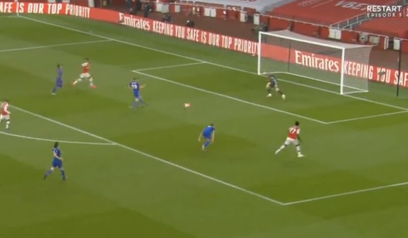 saka aubameyang leicester