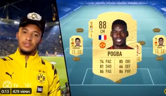 sancho on pogba
