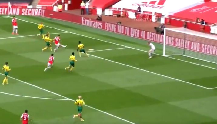 xhaka goal vs norwich