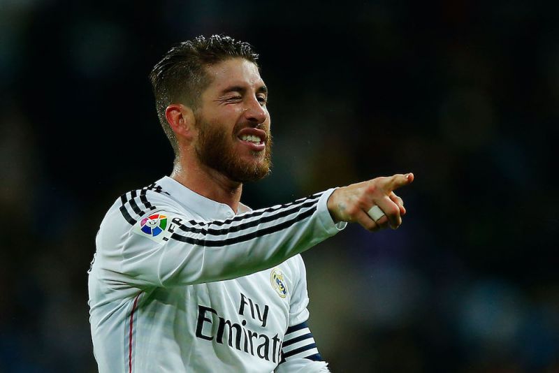 Sergio Ramos winks