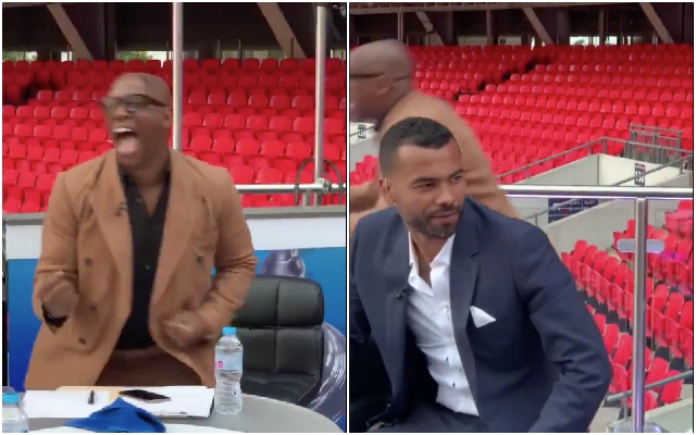 Video - Cole reaction to Aubameyang equaliser