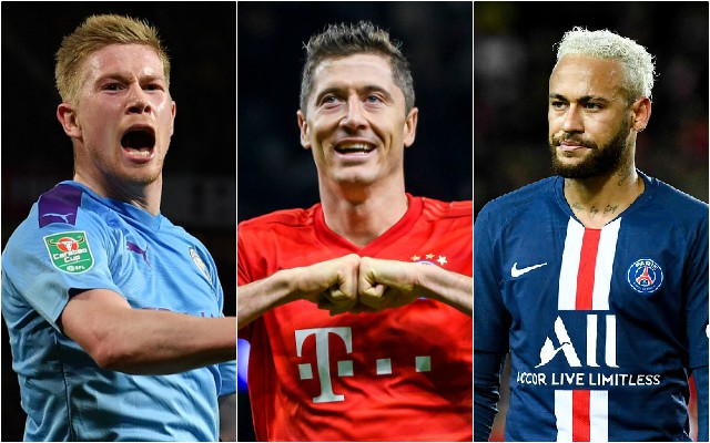de bruyne lewandowski neymar