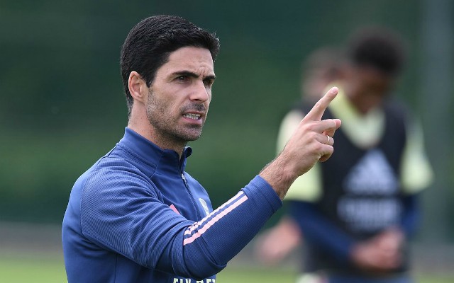mikel arteta pointing training