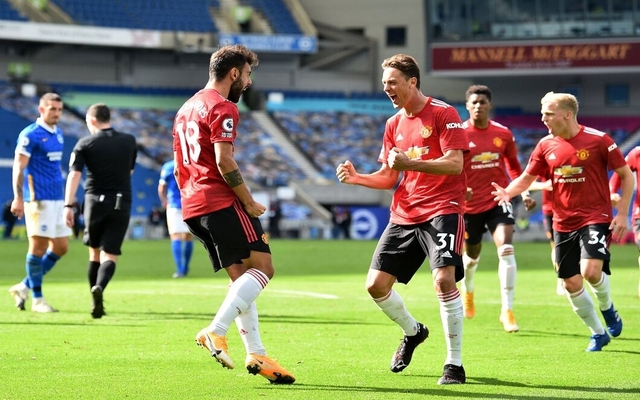 Fernandes scores against Brighton