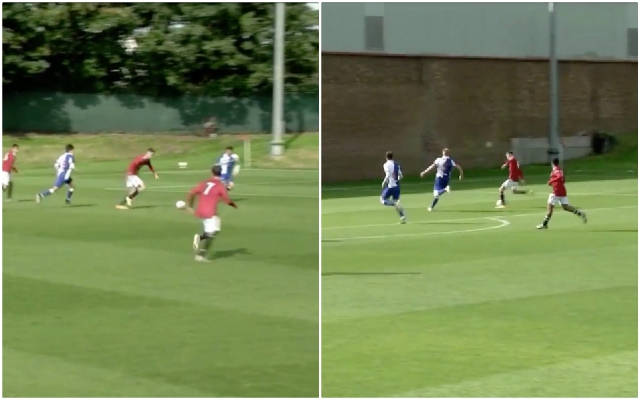 Video - Hugill scores brace on Man United youth debut