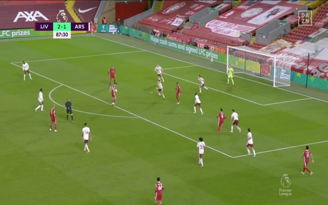 Video - Jota scores volley against Arsenal