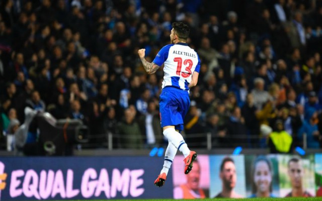 alex telles celebration