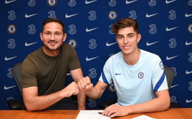 frank lampard with kai havertz