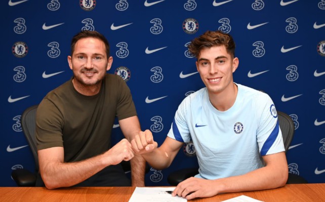 frank lampard with kai havertz