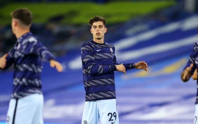 kai havertz warming up