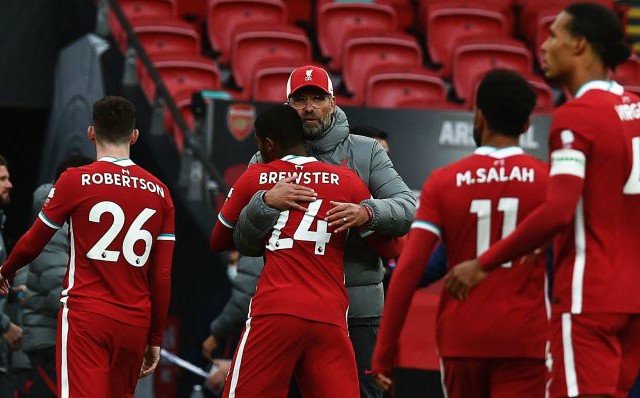 klopp brewster salah van dijk liverpool