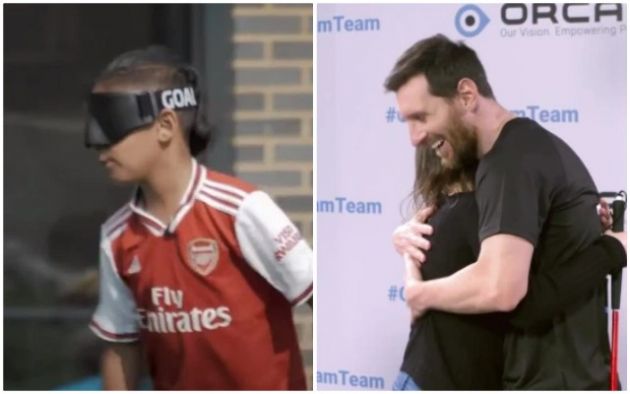 messi blind arsenal fan