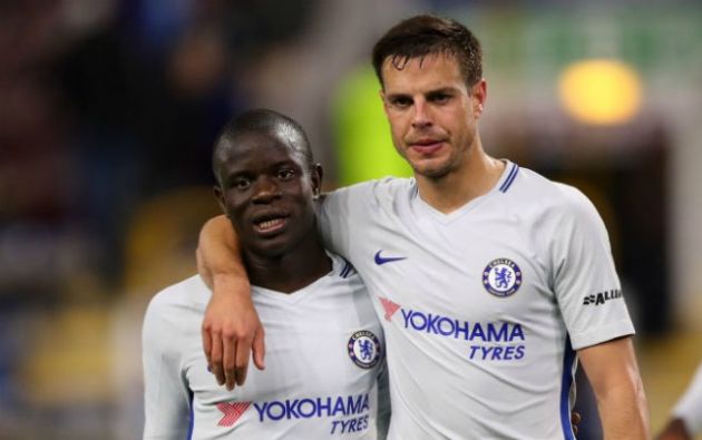 n'golo kante cesar azpilicueta chelsea