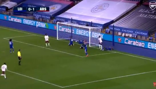 nketiah reaction to goal