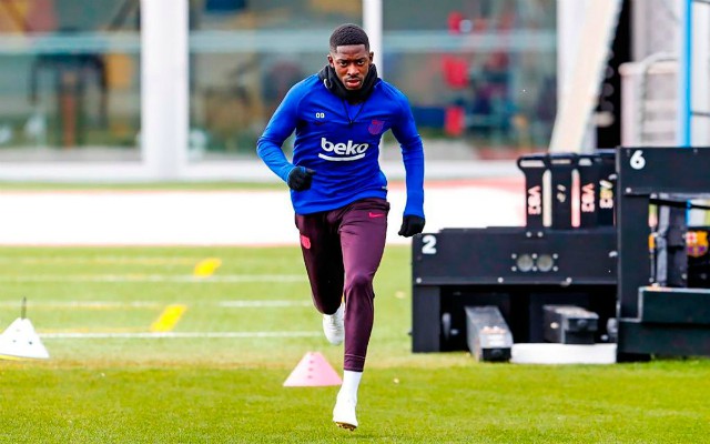 ousmane dembele fc barcelona training