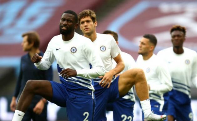 rudiger alonso chelsea warmup