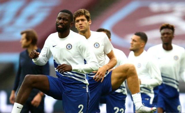 rudiger alonso chelsea warmup