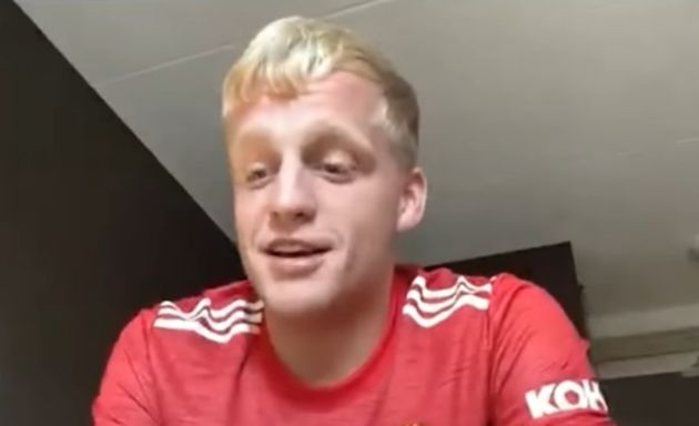 van de beek united interview