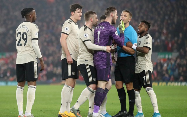 wan-bissaka maguire fred de gea man utd