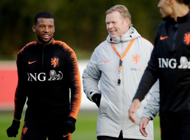 wijnaldum and koeman holland
