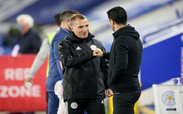 Brendan Rodgers and Mikel Arteta