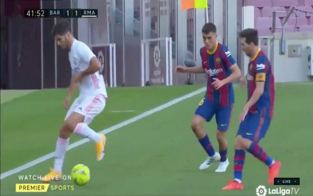 Video - Asensio trick pass vs Barcelona