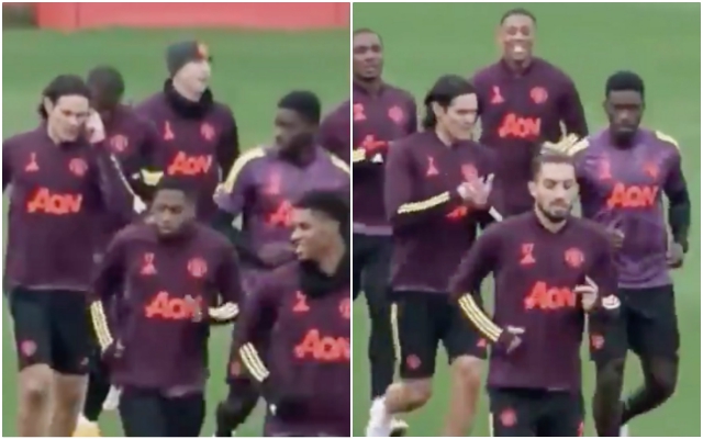Video - Cavani talks to Tuanzebe before PSG clash