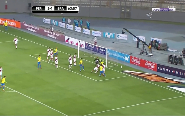 Video - Firmino assist for Brazil vs Peru