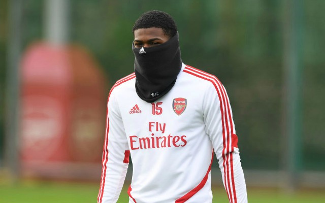 ainsley maitland-niles arsenal training snood