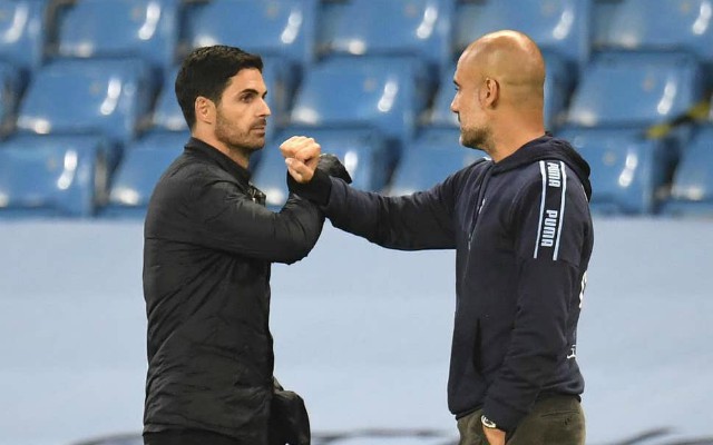 arsenal manchester city mikel arteta pep guardiola